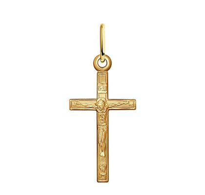 Cruce din argint aurit