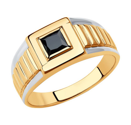 Inel din aur cu fianit