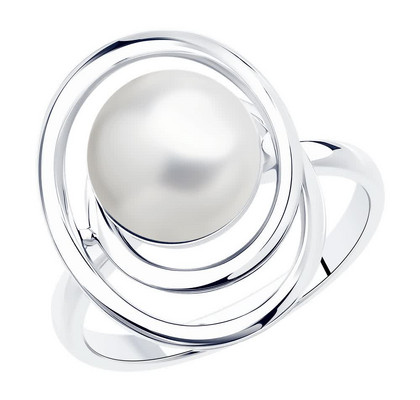 Inel din argint cu perlă