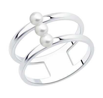 Inel din argint cu perlă