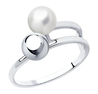 Inel din argint cu perlă