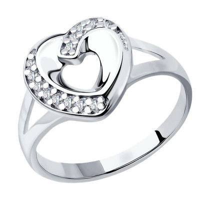 Inel din argint cu zirconiu cubic