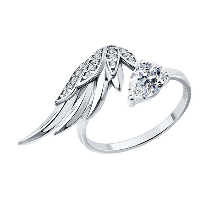 Inel din argint cu zirconiu cubic