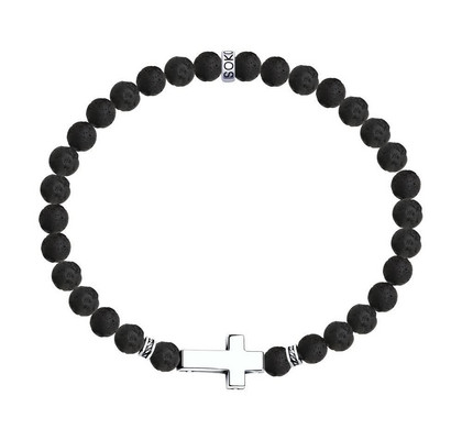 Brățară din Argint cu Lavă Vulcanică