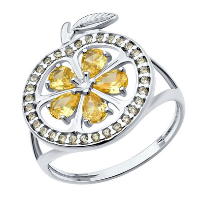 Inel din argint cu zirconiu cubic