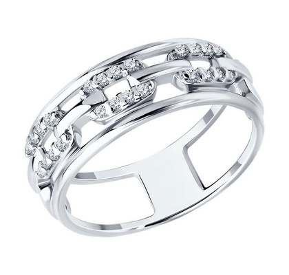 Inel din argint cu zirconiu cubic