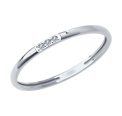 Inel din Argint cu Diamante Crescute în Laborator