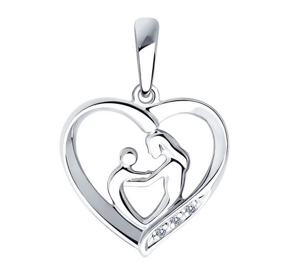 Pandantiv din Argint cu Diamante