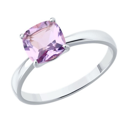 Inel din argint cu ametist