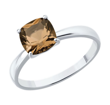 Inel din argint cu rauchtopaz