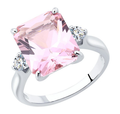 Inel din argint cu sital și zirconiu cubic