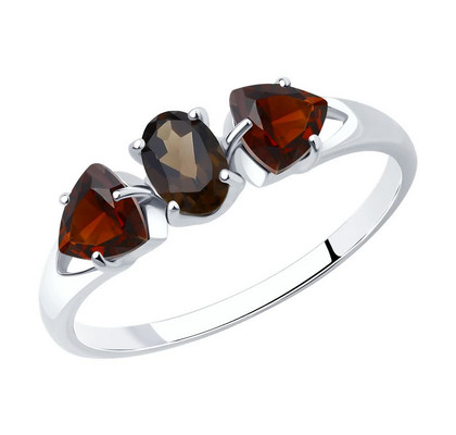 Inel din argint cu pietre semiprețioase