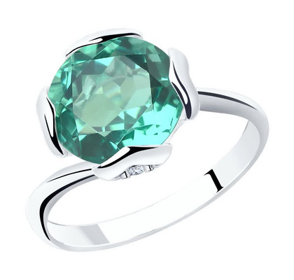 Inel din Argint cu Cuarț și Zirconiu Cubic