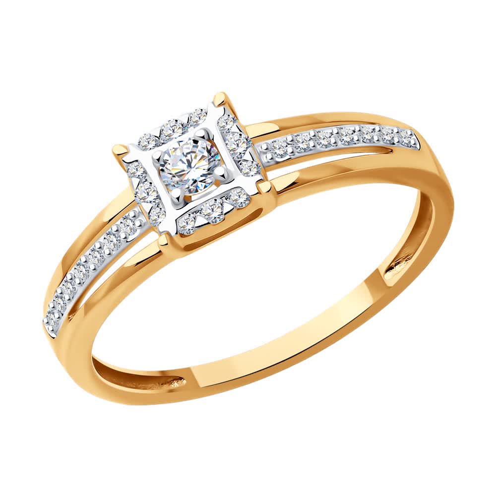 Кольцо из золота с бриллиантами