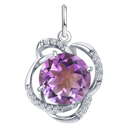 Pandantiv din argint cu ametist