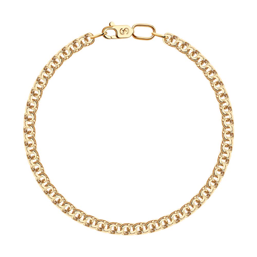 Brățară din aur, împletitură Bismarck