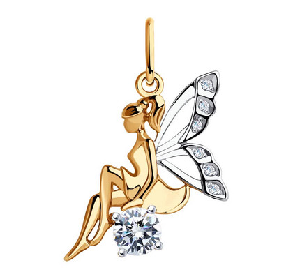 Pandantiv din aur cu fianite