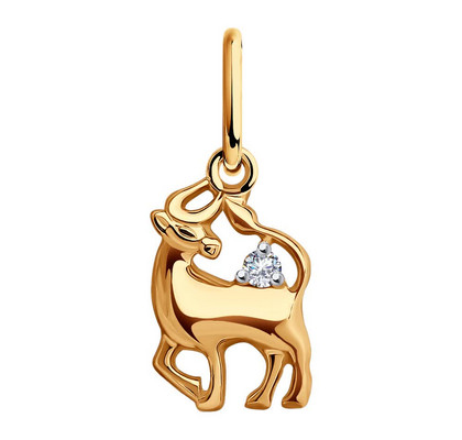 Pandantiv din aur cu fianit