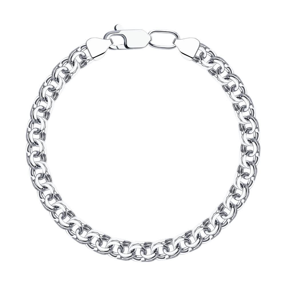 Brățară din argint, împletitură Bismarck