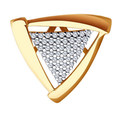 Подвеска из золота с фианитами