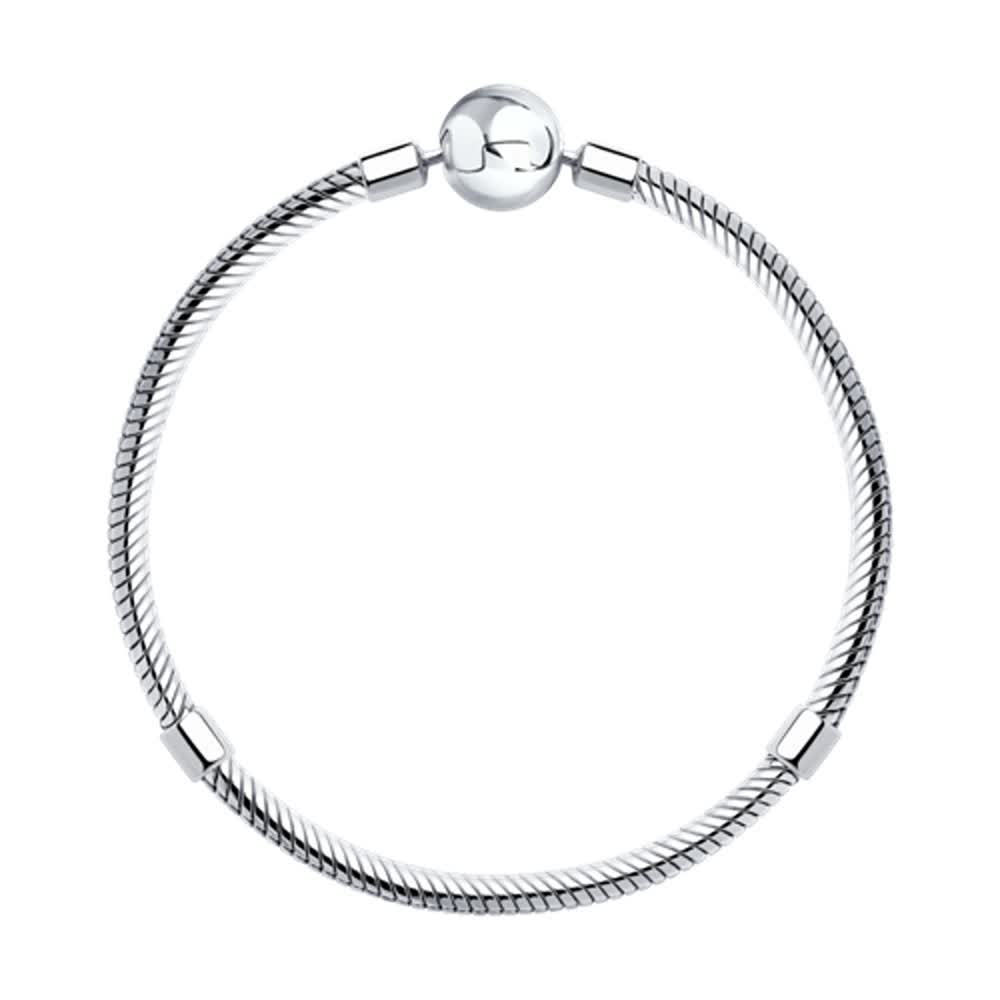 Браслет для шармов из серебра