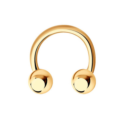 Piercing de sprânceană din aur