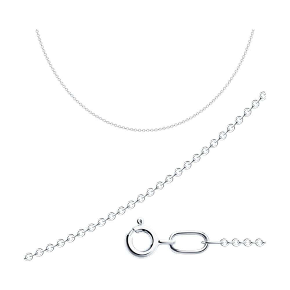 Цепь из серебра, плетение Якорное