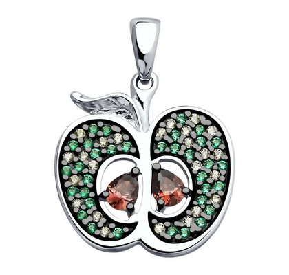 Pandantiv din argint cu zirconiu