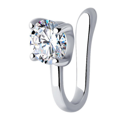 Piercing din argint cu zirconiu