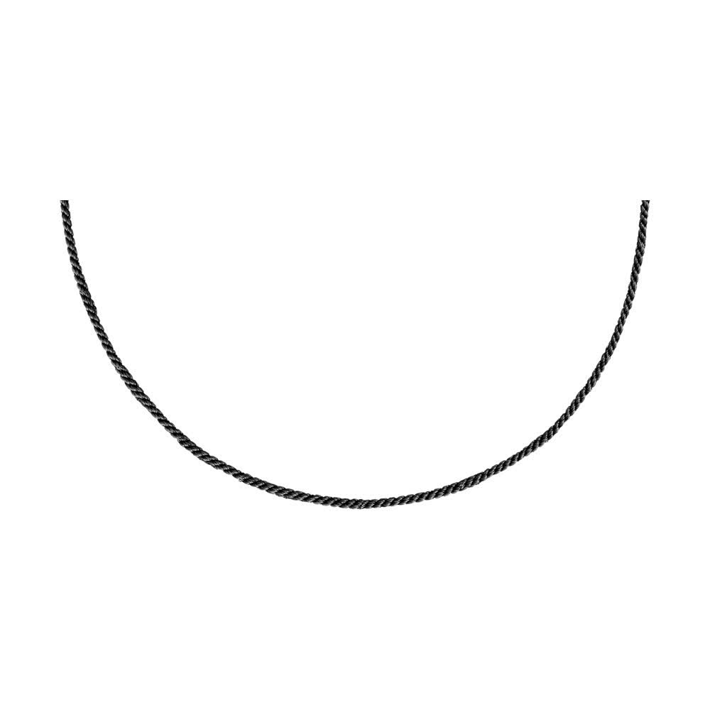 Текстильный шнурок с замком из золоченого серебра