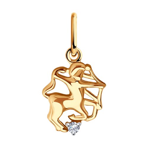 Pandantiv din aur cu zirconiu cubic