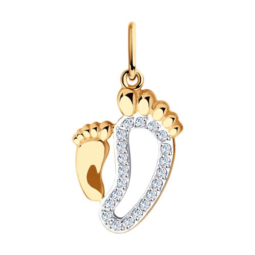 Pandantiv din aur cu zirconiu cubic