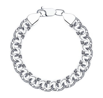 Brățară din argint, împletitură Bismarck