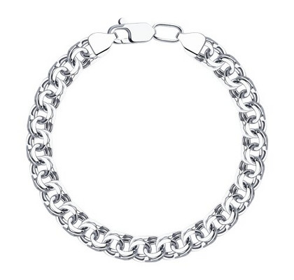 Brățară din argint, împletitură Bismarck