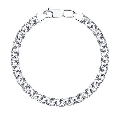 Brățară din argint, împletitură Bismarck