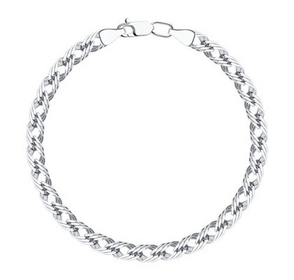 Brățară din argint, împletitură Romb triplu