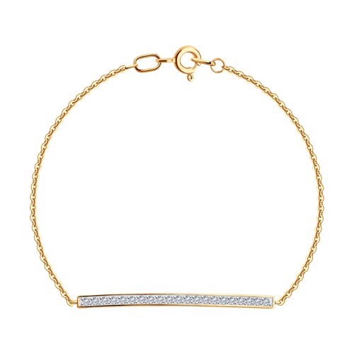 Brățară din aur cu zirconiu cubic