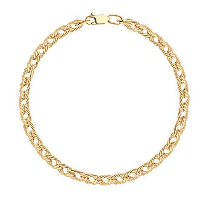 Brățară din aur, împletitură Romb triplu