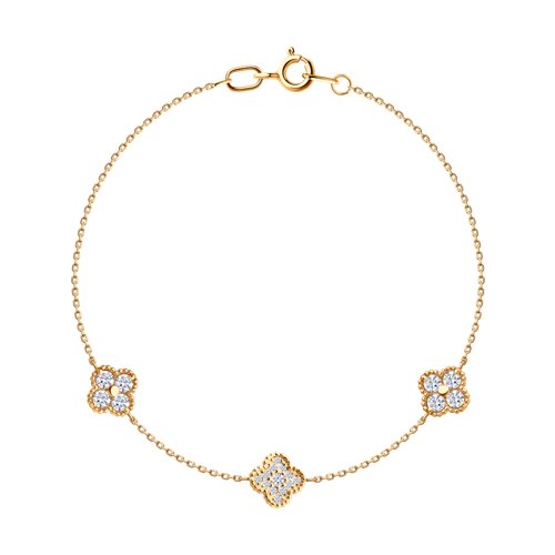 Brățară din aur cu zirconiu cubic