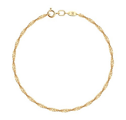 Brățară din aur, împletitură Singapore