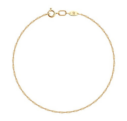 Brățară din aur, împletitură Singapore