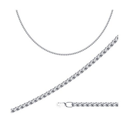 Lanț din argint, împletitură Garibaldi