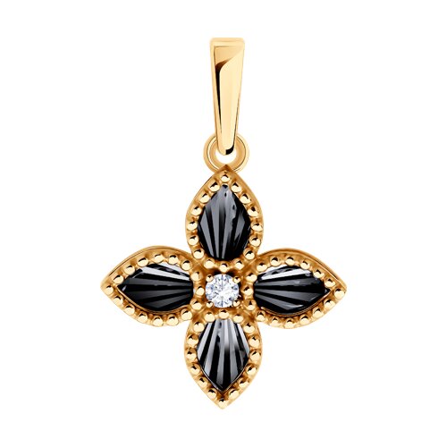 Pandantiv din aur cu zirconiu cubic