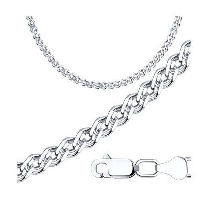 Lanț din argint, împletitură Nonna