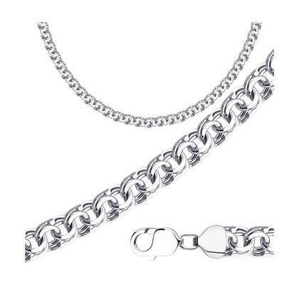 Lanț din argint, împletitură Bismarck