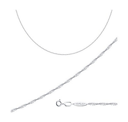 Lanț din argint, împletitură Singapore