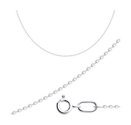 Lanț din argint, împletitură Ancoră dreptunghiulară