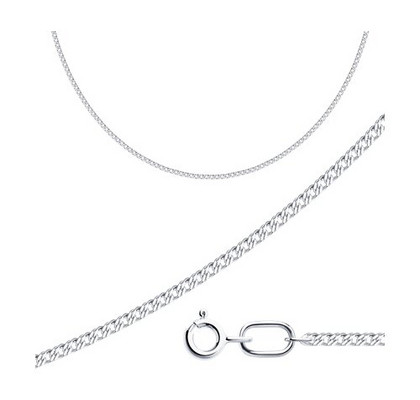 Lanț din argint, împletitură Romb dublu