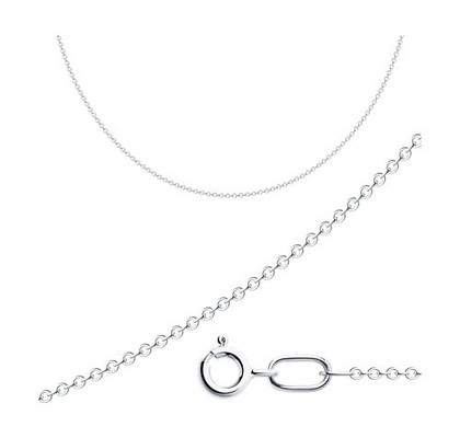 Lanț din argint, împletitură Ancoră rotundă