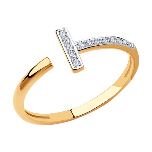 Inel din aur cu zirconiu cubic